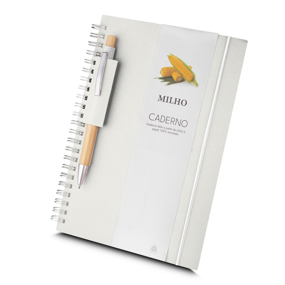 Caderno A5 Papel Reciclado Personalizado 