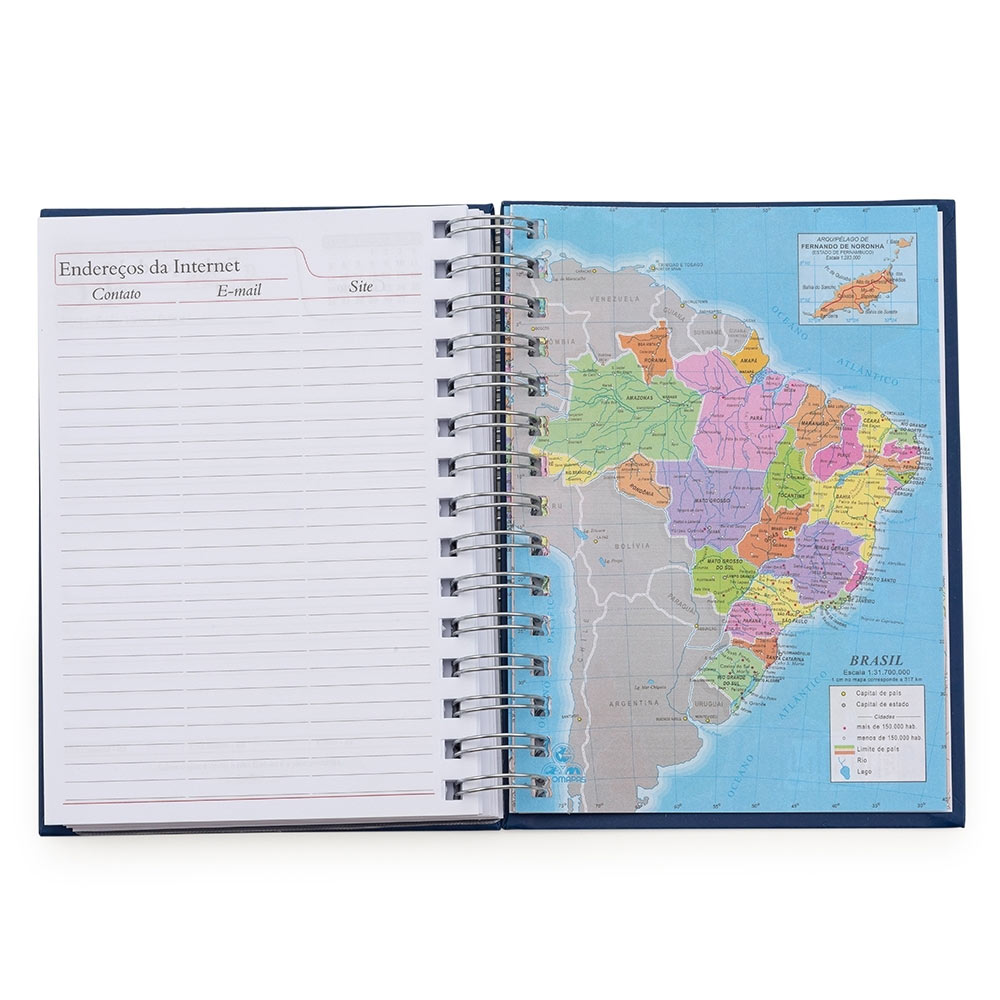 Agenda Diária Wire-o 2024 Personalizada Diária