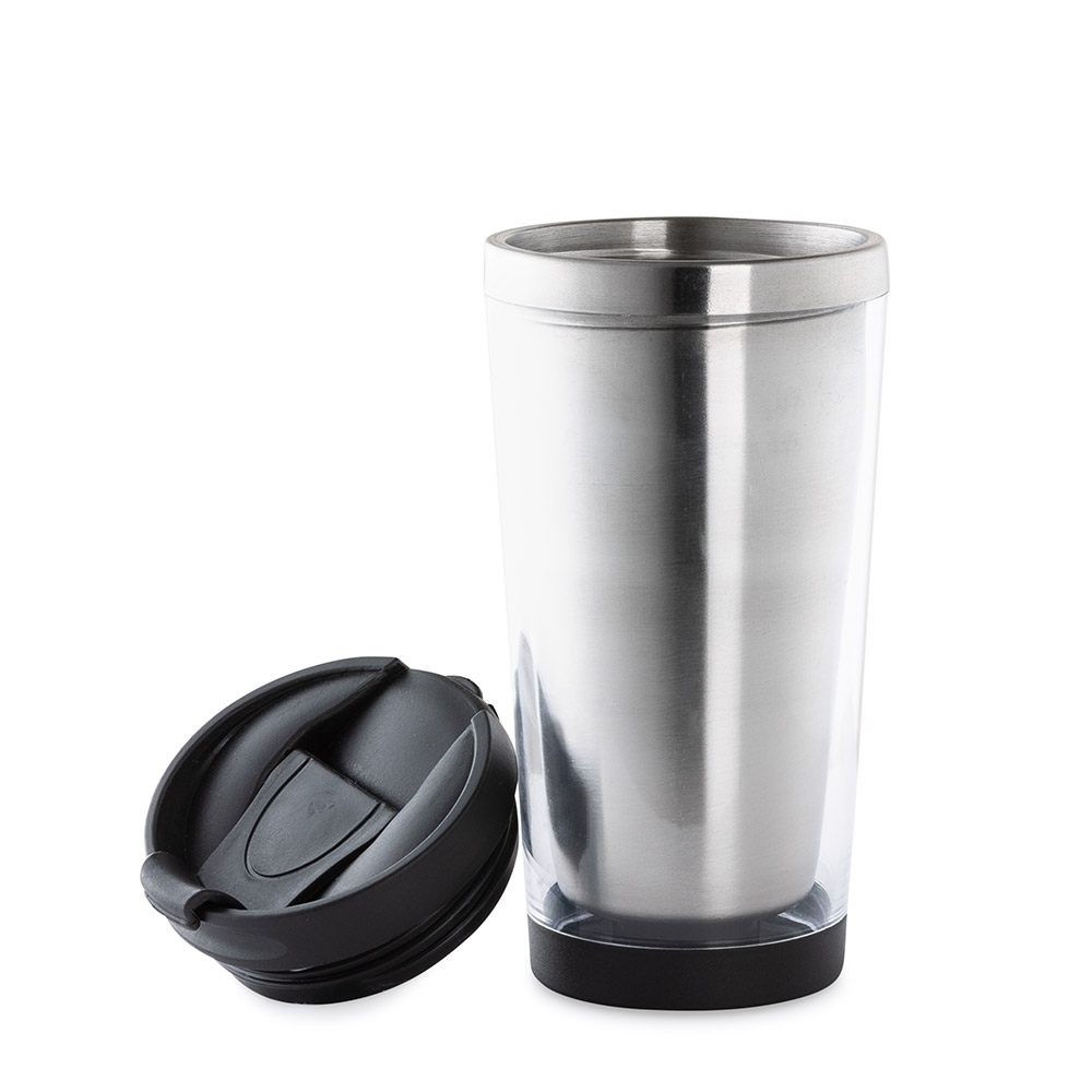 Caneca Inox 500ml Porta Foto Personalizada