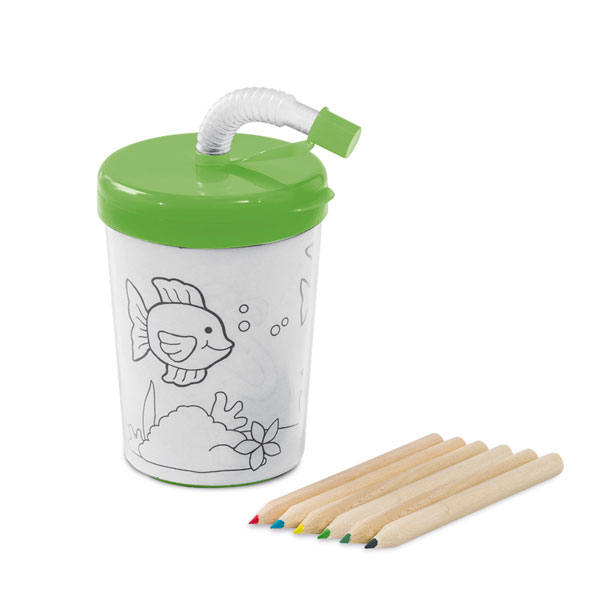 Copo Plástico Infantil Para Colorir Personalizado