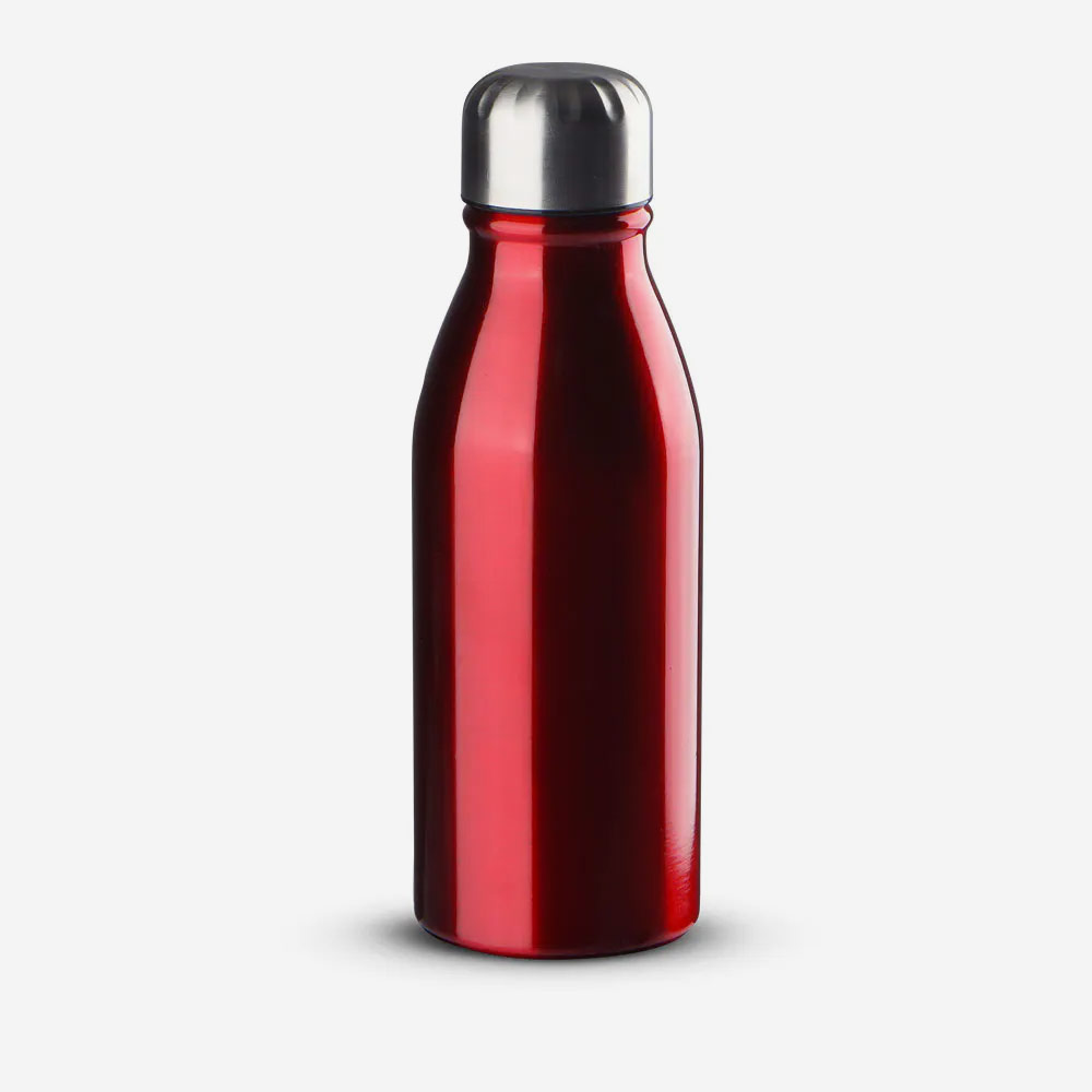 Garrafa de Alumínio 500ml Com Tampa de Inox Personalizada 