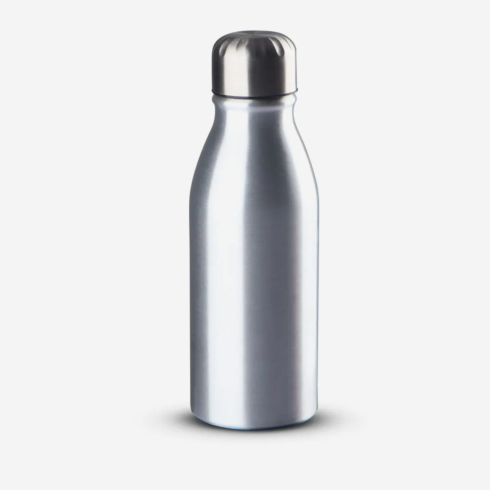 Garrafa de Alumínio 500ml Com Tampa de Inox Personalizada 