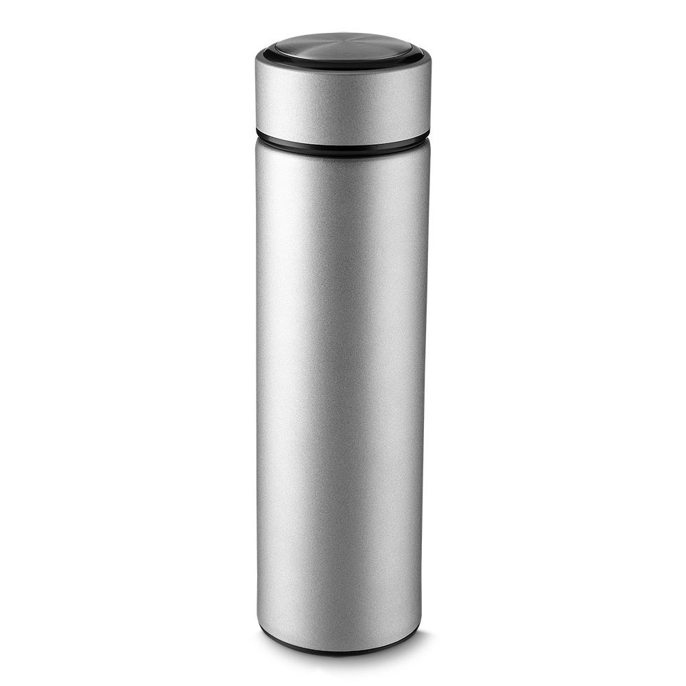 Garrafa Em Aço Inox Fosca Com Parede Dupla 450ml Personalizada Para Brinde