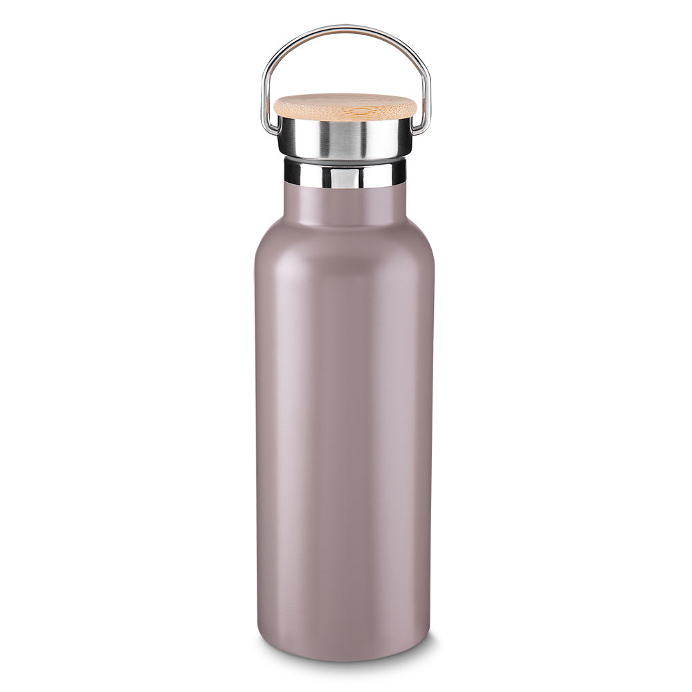 Garrafa Em Aço Inox Parede Dupla 500ml Personalizada Com Alça