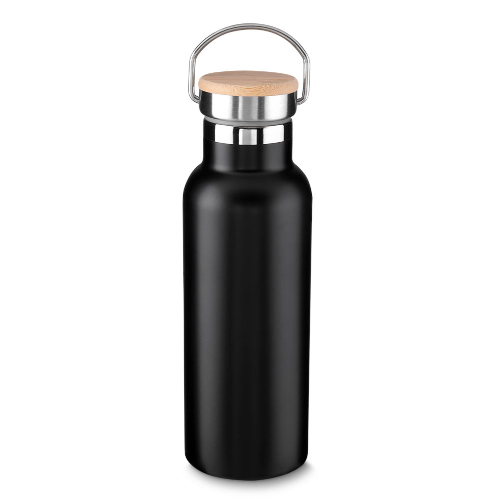 Garrafa Em Aço Inox Parede Dupla 500ml Personalizada Com Alça