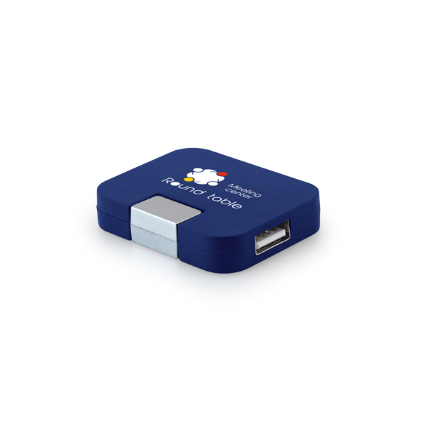 Hub USB Plástico Com Logotipo Personalizado