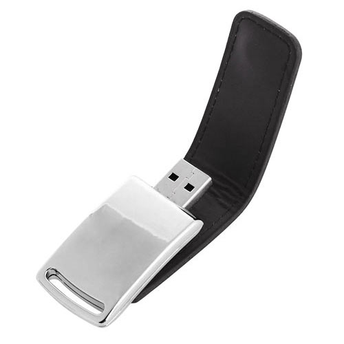 Pen Drive de Couro com Fechamento em Imã