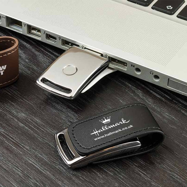 Pen Drive de Couro 4GB Personalizado