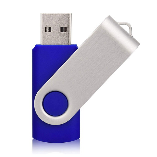 Pen Drive 8GB Giratório de Metal Personalizado