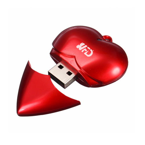 Pen Drive Coração Personalizado