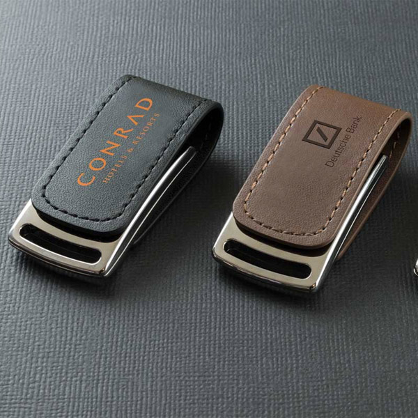 Pen Drive de Couro 4GB Personalizado