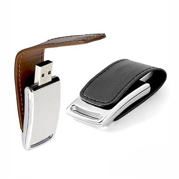 Pen Drive de Couro 4GB Personalizado