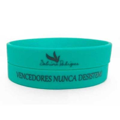 Pulseira emborrachada impressa Personalizada com Logo